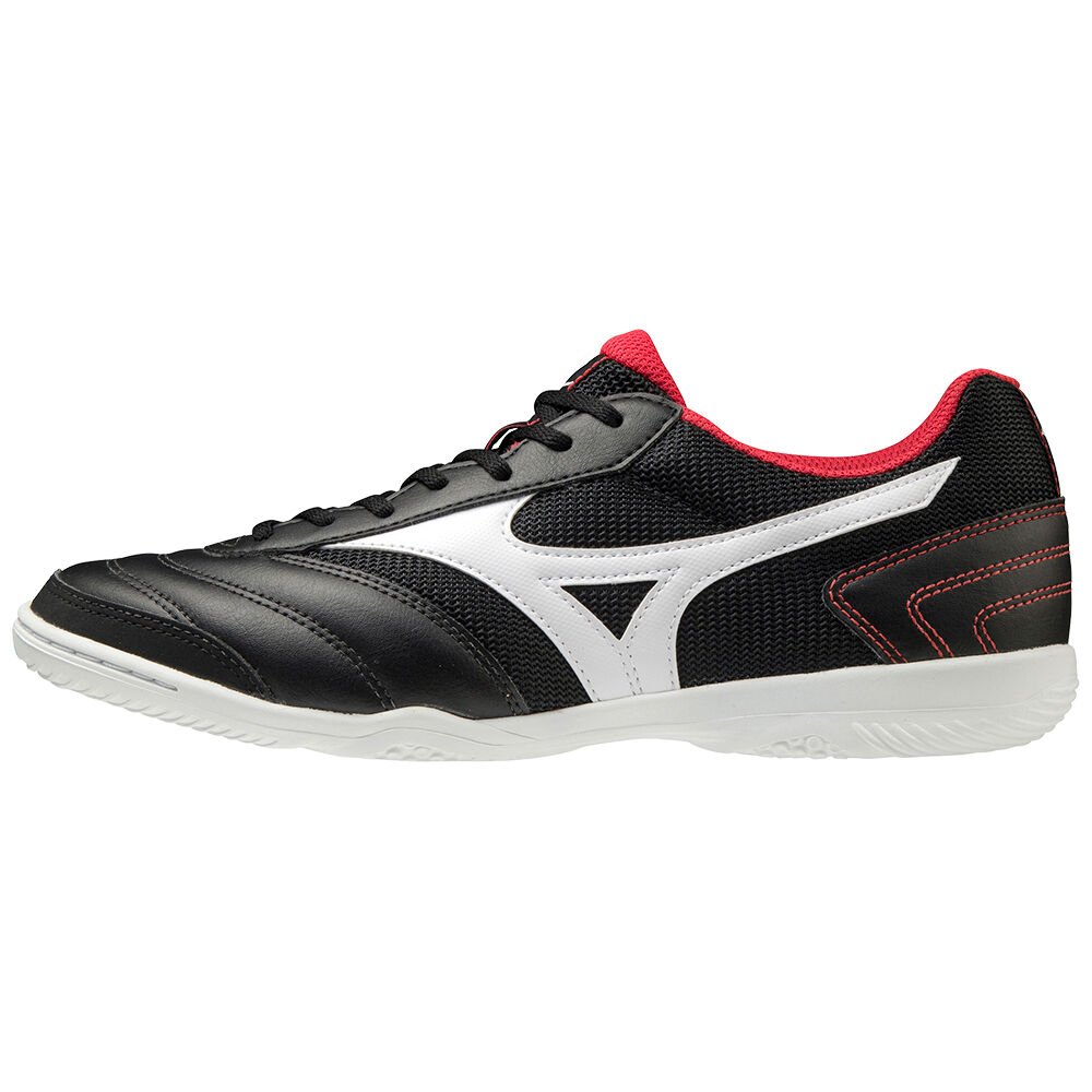 Damske Kopačky Mizuno MRL Sala Club IN Čierne/Strieborne/Červené Vypredaj IMHO41769